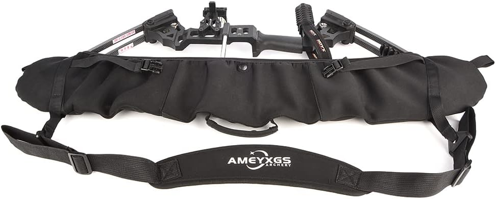 ZSHJGJR Archery Compound Bow Sling String Protector Cams Case Carrying Shoulder Strap Holder Accessories for Outdoor Hunting