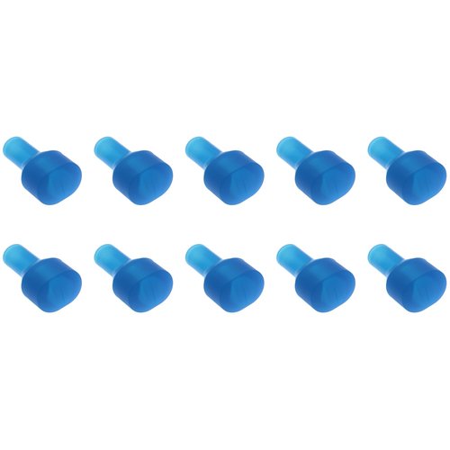 HAJXZH 10 PCS Blue Silicone Water Bag Valve Replacement Parts for Hydration Packs, Fits Most Brands, Ideal for Running, Cycling, Hiking, Mountaineering
