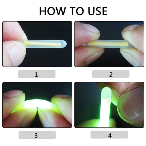 KZ-VIGLO 75 Pcs Night Fishing Luminous Floats Fishing Glow Sticks Fishing Light Sticks for Night Fishing Supplies (15 Packs)