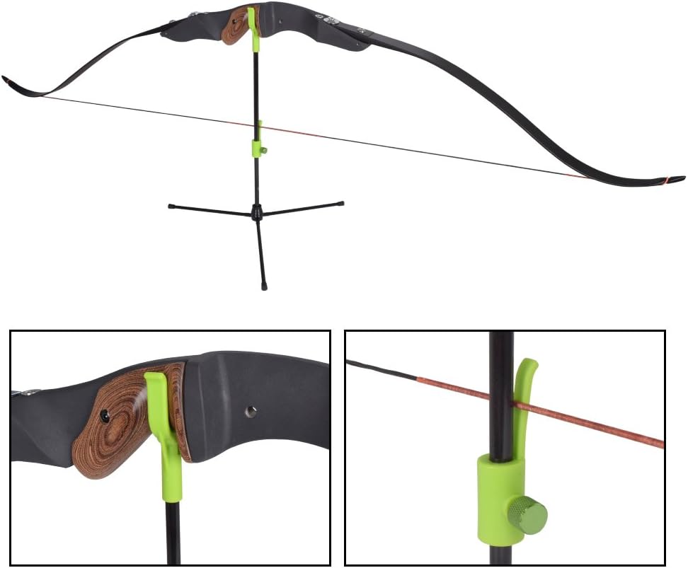 YLS Archery Bow Stand Recurve Bow Compound Bow Stand Rack Holder Legs 18.9" Height