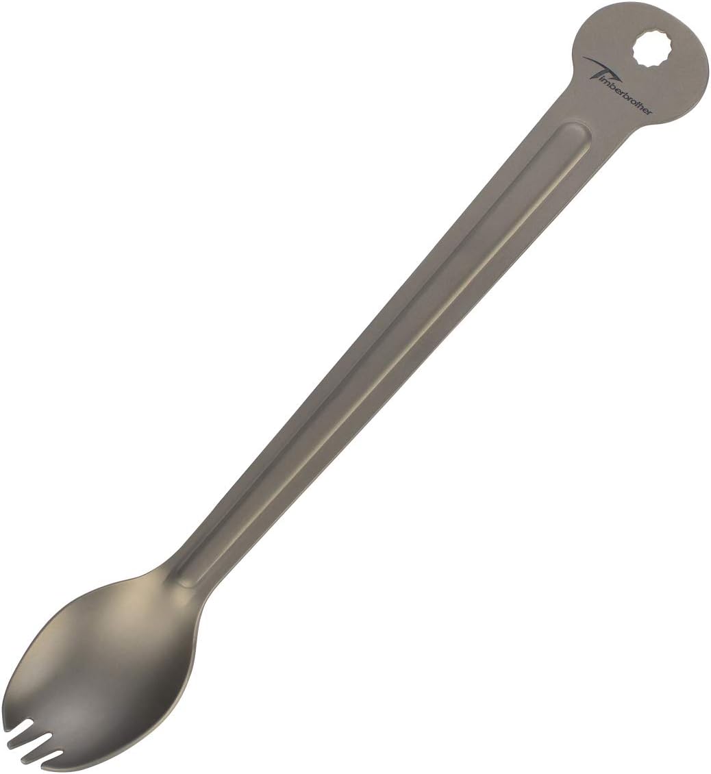 Titanium Long Handle Spork Ultra Lightweight Spork Camping (1 Pack)