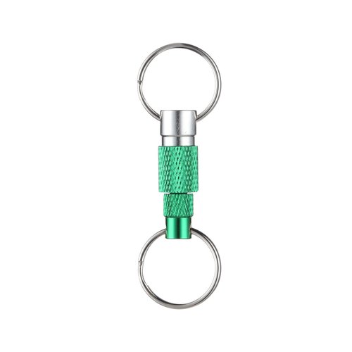 Pmintai Detachable Keychain, Quick Release Pull Apart Breakaway Key Rings Lock Holder Dual Split Rings for Handy Outdoor (4 Pack Red/purple/green/blue)