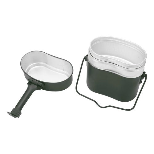 Topyond Camping Mess Kit, German-Style Aluminum Camp Cook Set, 3Pcs Portable Mess Tin, Lightweight and Compact Cooking Gear, for Hiking, Backpacking, Outdoor Cooking