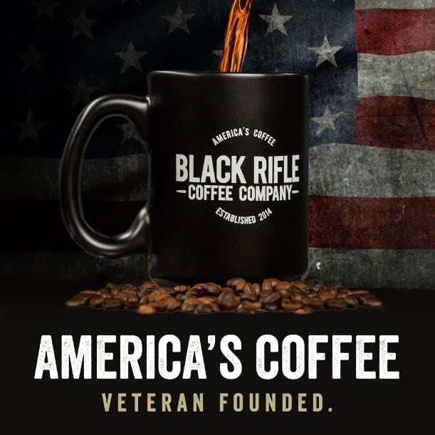 Black Rifle Coffee Company AK Espresso, Medium Roast K Cups, 12 Single Serve Coffee Pods