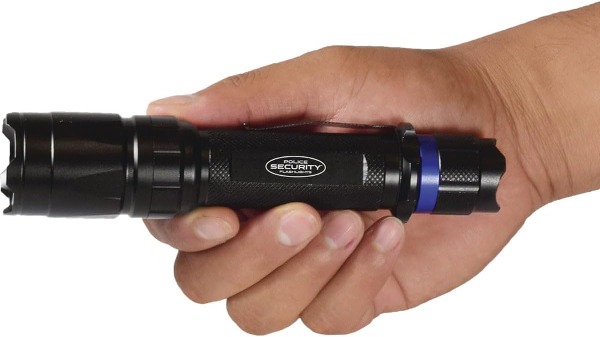 Police Security Trac Tact 2AA Flashlight LED| 230 Lumens | Soft Switch Button