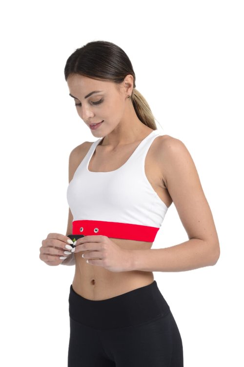 Rich Green Valley Heart Rate Monitor Pro Chest Strap Non-Slip Adjustable Chest Band Compatible with Myzone MZ-3 MZ-1 Replacement Strap (Red, Medium)