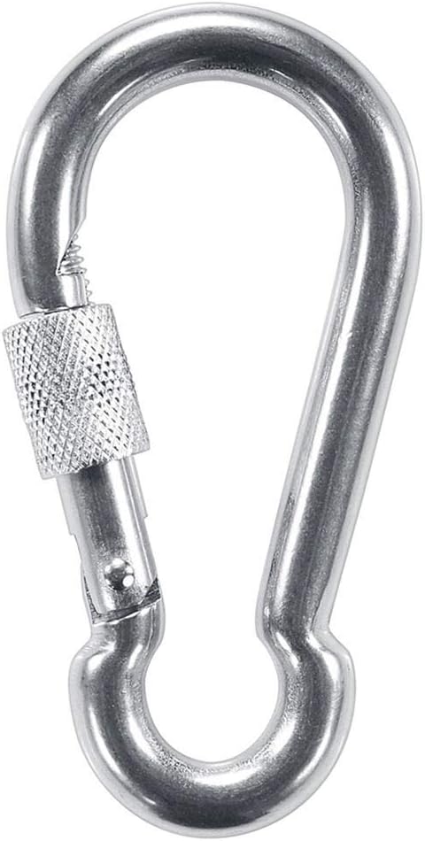 PROND Locking Carabiners, Heavy Duty Carabiner, 316 Stainless Steel Screw Lock Carabiner Hooks