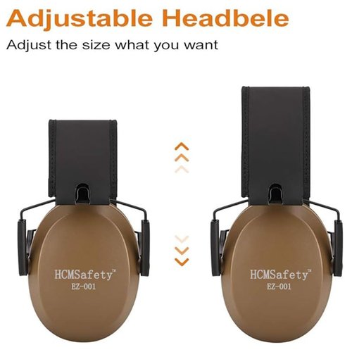 HCMSafety Professional Noise-Cancelling Earmuffs, 22dB Noise Reduction, Portable Foldable Design,Lighter Weight Noise Reduction Earmuffs,Easy to store and carry,ear muffs for noise reduction