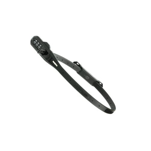 Hiplok Z LOK Combo Bike Lock/Motorbike Helmet Lock - Black. 3 Digit Code. Steel Core & 45cm Locking Length. Optional Bracket