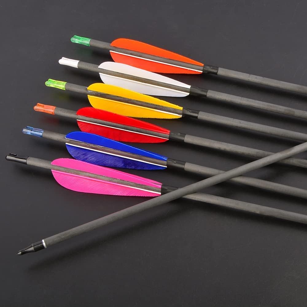 ZSHJGJR Archery Arrow Feathers 3 Inch 4Inch 5 Inch Turkey Feathers Fletchings Arrow Feathers Fletches Right Wing for DIY Hunting Arrows 50PCS