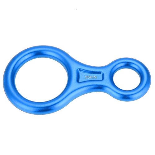 Sunicon Climbing Rescue Figure 8 Descender, 35kN Large Bent-Ear Rigging Plate Heavy Duty and High Strength Rappel Device Equipment for Rappelling Belaying Tree Climbing Aerial Silks Rigging