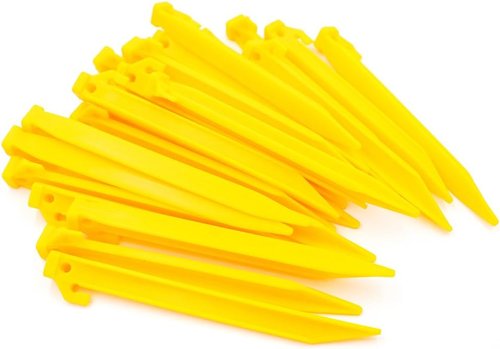 DiER 24x Durable Tent Pegs Plastic Spike Hook Awning Camping Caravan Tent Stakes Kit