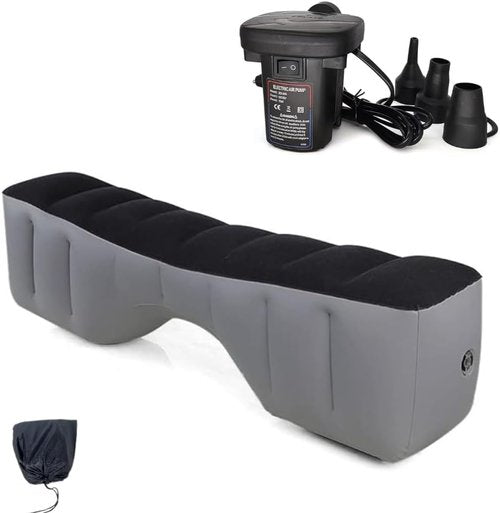 Berocia SUV Car Air Mattress with Pump Back Seat Gap Pad Filler Extender Bed for Dogs Kids Adults Travel Sleeping Legs Foot Rest