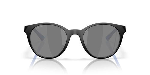 Oakley Women's OO9474 Spindrift Round Sunglasses, Matte Black/Prizm Black Polarized, 52 mm