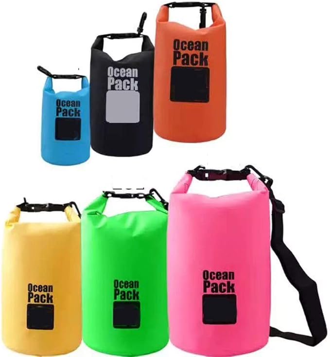Outdoor Dry Sack/Floating Waterproof Bag 2L/3L/5L/10L/15L/20L/30L for Boating, Kayaking, Hiking, Snowboarding, Camping, Rafting, Fishing and Backpacking (Green, 30L)