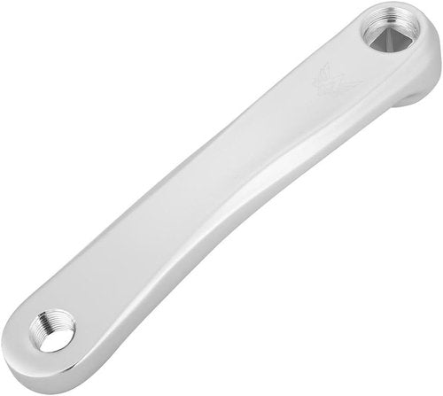 Dilwe 170mm Crank Arm Aluminum Alloy Single Speed Crankset for Bicycle Mountain Road Bike(Hole-Silver)