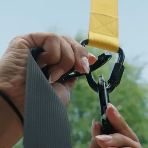 MOMOVE Bodyweight Resistance Suspension Trainer Straps for Home Fitness, Full-Body Workout Gym Training Kit for Strength, Powerlifting, and Core Exercise (Yellow)