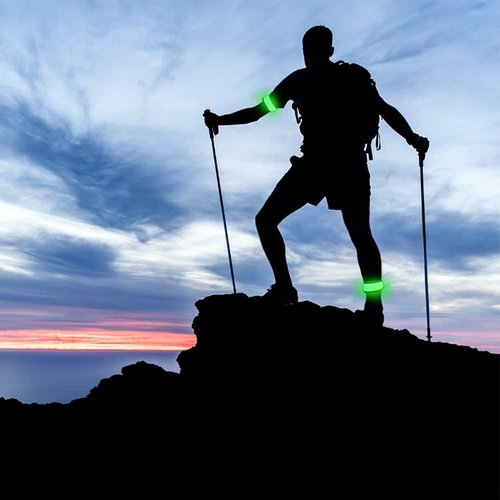 esonstyle LED Light Up Band Slap Bracelets Night Safety Wrist Band for Cycling Walking Running Concert Camping Outdoor Sports