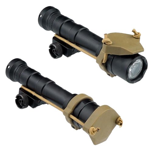 okyass Tactical Flashlight Lens Cover for M300 M600 Series Weaponlight Protective Cover,Tan