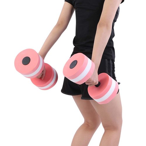 Generic Water Weights Dumbbells, Pool Exercise Equipment For Adults Water Float Bodybuilding Training 1 Pair Fitness Yoga Dumbbell Barbell (Pink), Genericbngas4tr2y-02