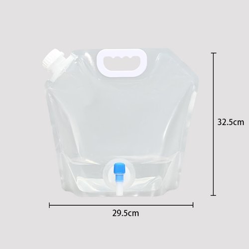 Collapsible Water Bag,Large Capacity BPA-Free Travel Water Bladder,Lightweight Durable Emergency Water Storage, Portable Folding Water Bladder for Cycling Backpacking Picnic Camping Barbecue