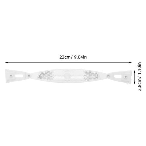 Happyyami Silver Wheel Reflector for Bikes - Night Safety Bicycle Reflectors Easy to Install Spoke Lights Waterproof Plastic for Road and Mountain Bikes