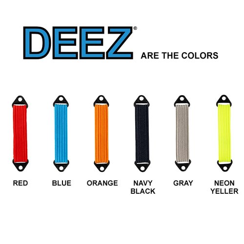 DEEZ LOOPZ: [Patent Pending] High-Performance Shock Bands for RC Cars & Vehicles 1/8 1/10 1/18, 2-Pack, RC Shock Absorbers for Crawlers, Improve Climbing/Control (Navy/Black - 90MM, Flexible)