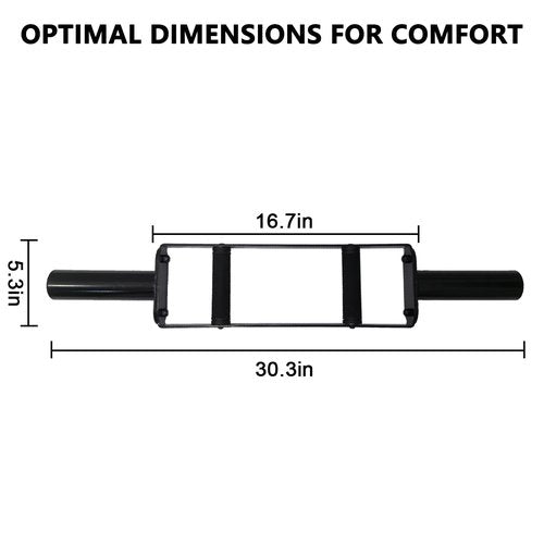 Olympic Tricep Bar Home Gym Weightlifting for Strength Training with Rubber Grips，for Deadlifts, Squats, Shrugs
