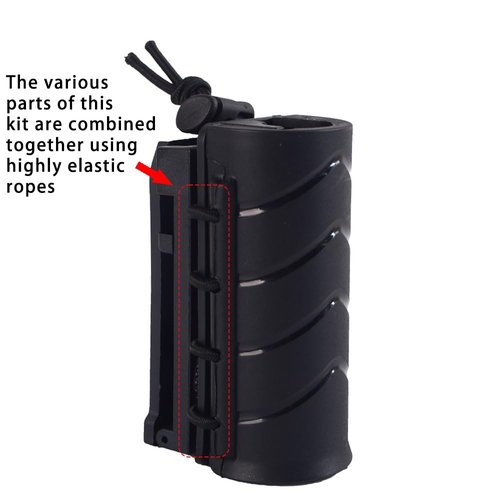 Flashlight Holder for Duty Belt Tactical MOLLE Torch Holster Rotatable Light Carry Case Pouch fit 1"-1.2" Diameter Flashlight for Police Leo Security Military