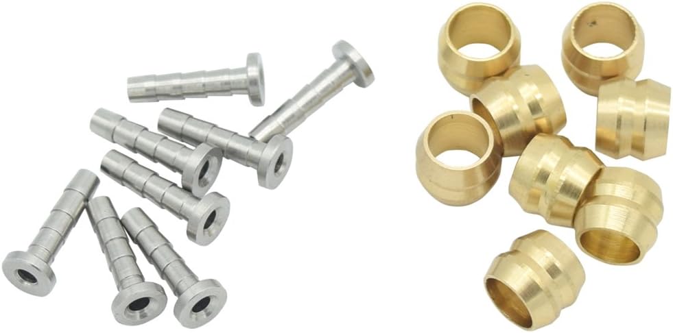 MTB Mountain Bike Bicycle Olive and Connecting Insert for Shimano BH59/BH90 Hydraulic Disc Brake Hose (BH90)