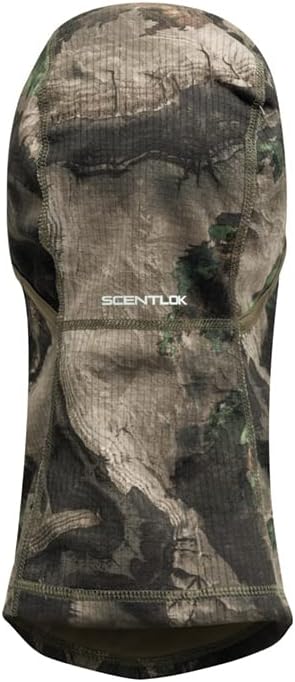 ScentLok Lightweight Headcover, Camo Balaclava Face Mask for Hunting, Camping, and Outdoor Use, One Size