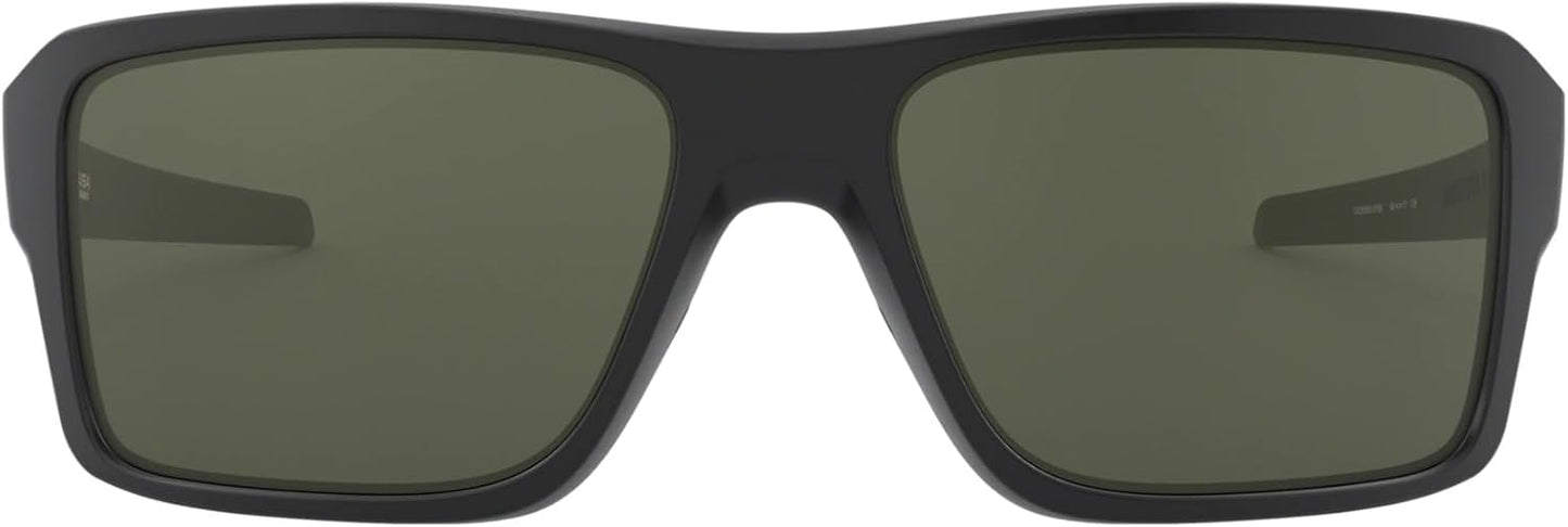 Oakley Double Edge Sunglasses Matte Black with Dark Grey Lens 66mm