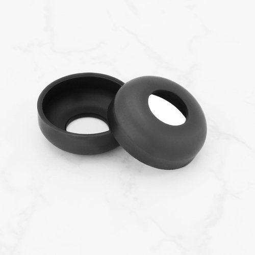 Create idea 2pcs 3/8" Bicycle Steel Rear Hub Cups Front and Rear Wheel Bearings Hub Cups for 3/8" Mountain Bike Axle Bicycle Rear Axle Black