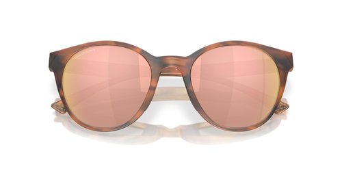 Oakley Women's OO9474 Spindrift Round Sunglasses, Matte Ginger Tortoise/Prizm Rose Gold, 52 mm
