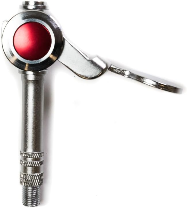 SILCA 'Hiro' Side Locking Lever Chuck | Silca Presta Chuck | Universal Schrader Chuck Attachment | Full Metal Construction | Durable and Long Lasting | Made with Carbon Steel