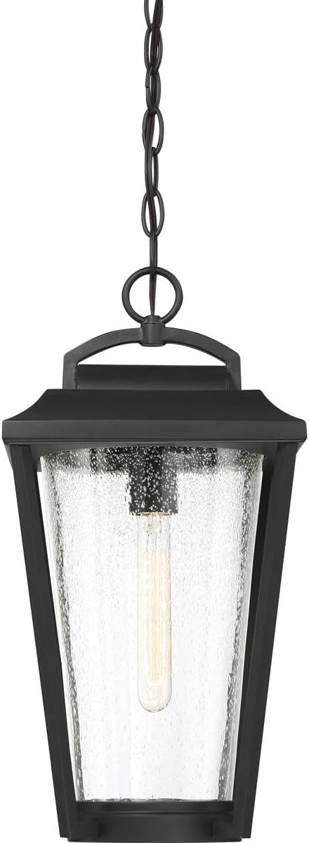 Nuvo 60/6514 Lakeview Lighting Fixture, 1Lt Hanging, Aged Bronze Finish with Clear Seed Glass