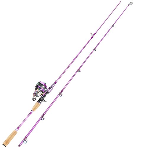 Souagyilang Spincast Fishing Rod Reel Combo,2 Pieces Medium Heavy Pole with Super Smooth Reel Trouble-Free Push-Button Bait Casting Design 1 Pack