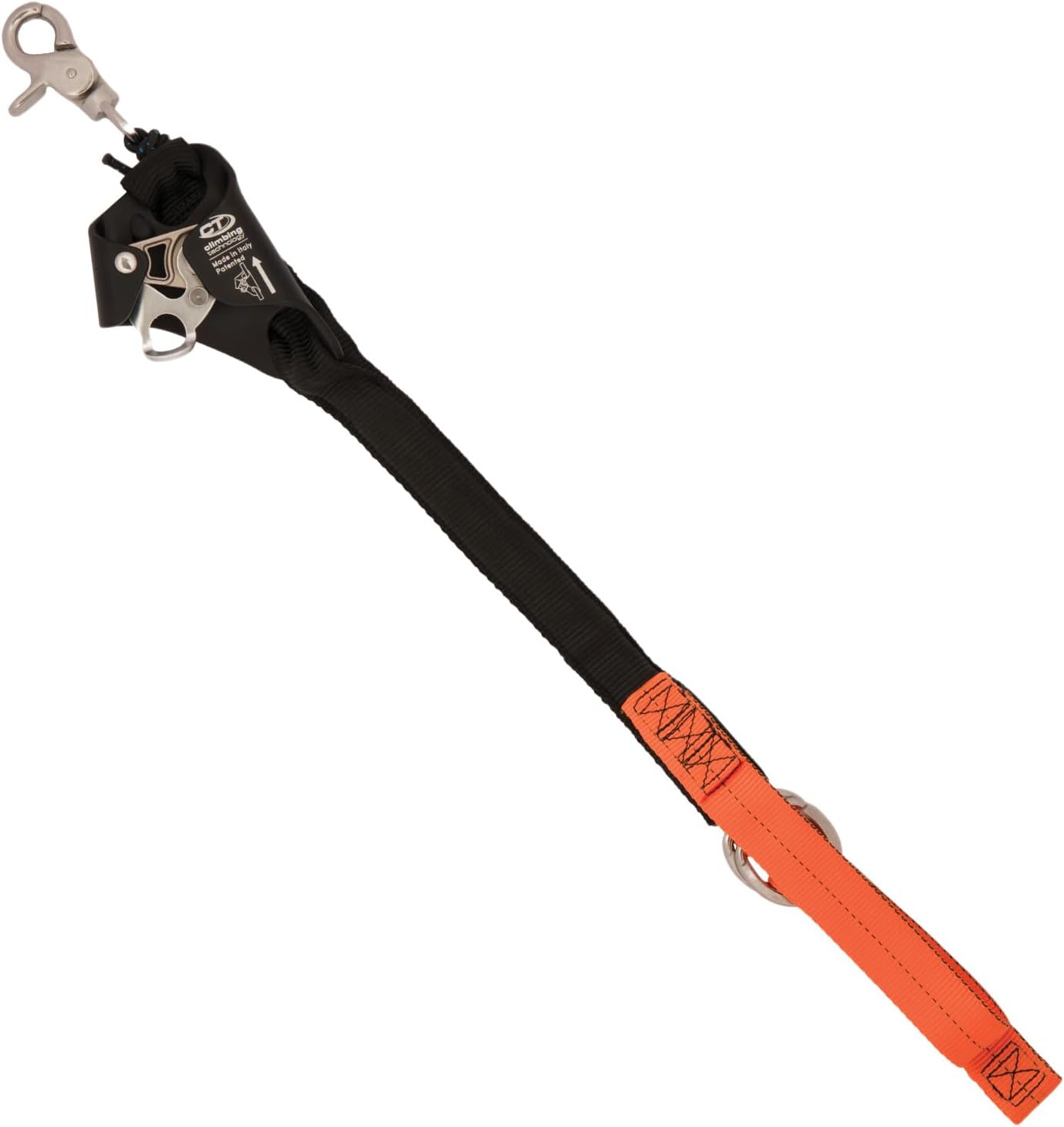 Weaver Arborist Nylon Foot Ascender Tree Climbing Sling, Short, HAAS Velox Rope Ascender System, Zero Setup, Durable Arborist Gear (Black/Orange)