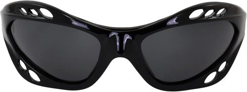 Birdz Eyewear Seahawk Polarized Sunglasses for Watersports Jet Ski Surfing Kayaking 3 Pairs Black & Silver Frames w/Smoke Lenses & Black Frame w/Blue Lens