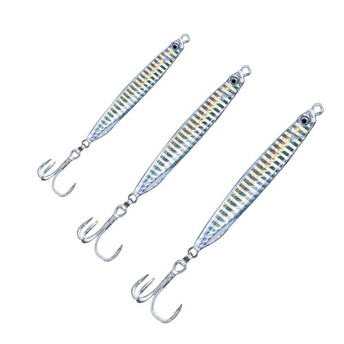 Navicatch Saltwater Fishing Lures Fishing Jigs Fishing Spoons for Bluefish, Striped bass Lures, Spanish Mackerel Metal Jigging,Shore Little Tunny Silver 3pcs. 1 2/5oz+1 4/5oz+ 2oz Premium to Choose