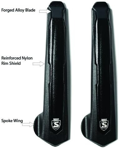 SILCA Tire Levers Premio | Set of Two | Forged Aluminum Minimalist Lever with co-Molded Non Marking Nylon Rim Protection | Bicycle Tire Levers