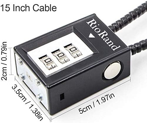RioRand Trigger Lock 3 Digit Combination 15 Inch Gun Cable Lock