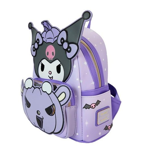 Loungefly Sanrio Kuromi Pumpkin Glow Mini Backpack