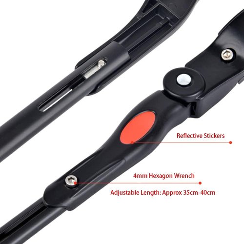 BlueSunshine Bicycle Adjustable Alloy Road Mountain Bike Bicycle Kickstand Side Kickstand Fit for 22" 24" 26"