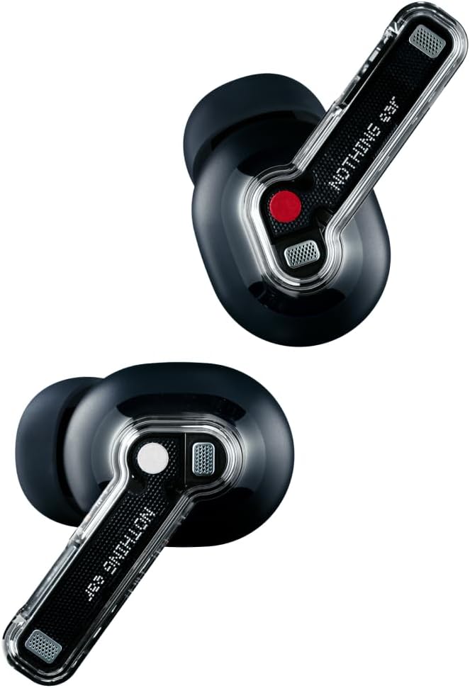 Nothing Ear Wireless Earbuds with ChatGPT Integration, Smart ANC, Hi-Res Audio with LDAC & LHDC, 11mm Dynamic Bass Boost, 40.5H Playtime, 6 Mics for Calls Headphones, Wireless Charging Black