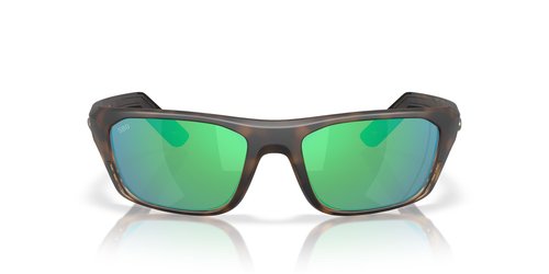 Costa Del Mar Whitetip Pro Sunglasses, Matte Tortoise/Green Mirrored Polarized 580G, 57 mm
