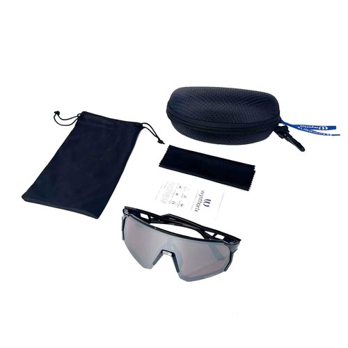 Wynthorix Running Sunglasses for Men Women Sports Sunglasses for Pickleball Baseball Softball Cycling Fishing (ocean blue frame amber lenses with silver tinted)