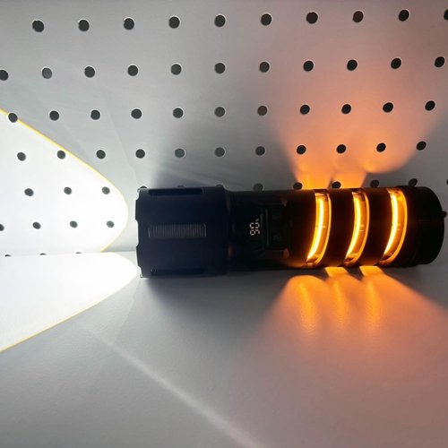 Rechargeable Flashlights, High Lumens Super Bright LED Flashlight with Unique Detachable Camping Battery Pack, Zoomable, for Outdoors, Outages