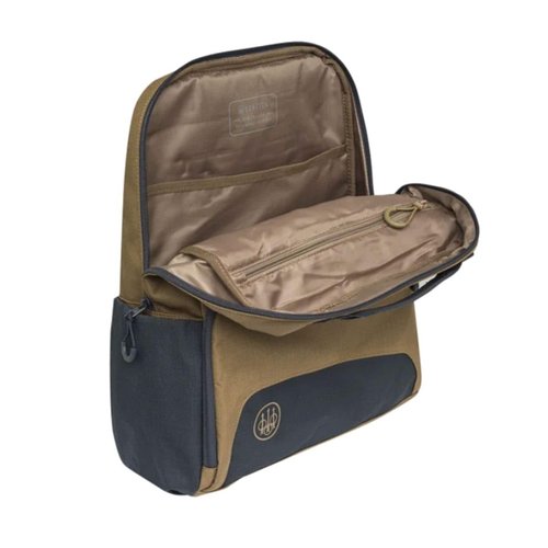 Beretta Gamekeeper EVO Durable Waterproof Lightweight Multi-Functional Outdoor Hunting Shooting Organizer Backpack with Padded Shoulder Straps & Breathable Back Support, 18L Capacity, Otter & Ebony