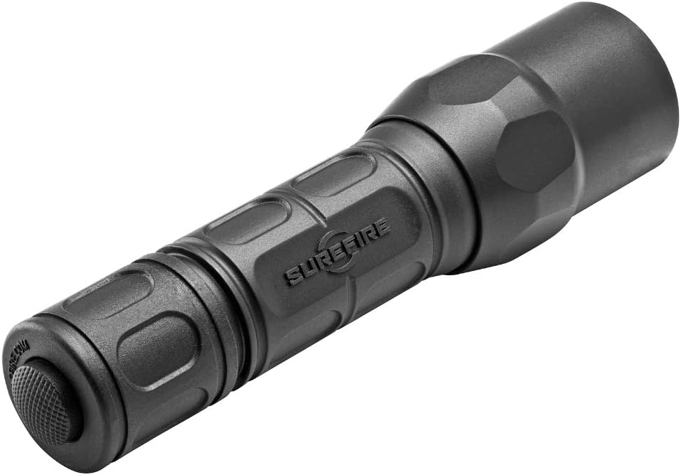 SureFire G2X Tactical 600 Lumen EDC Flashlight Bundle with 2x Extra SureFire CR123A and Lightjunction Battery Case (Black)